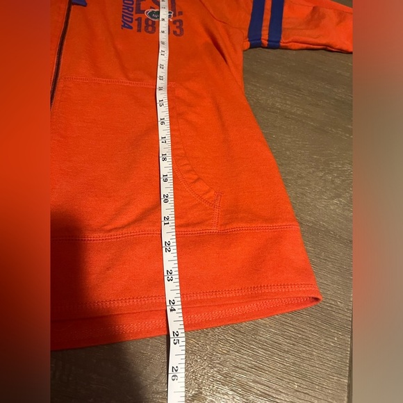 Orange Hoodie with Blue Accents - Picture 4 of 7